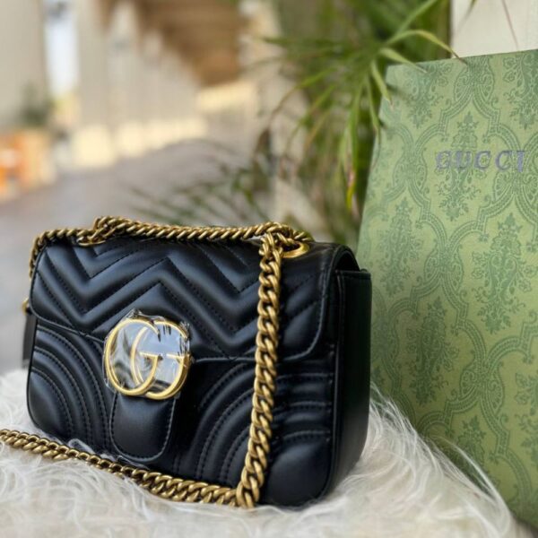 GG Black Marmont Inspired Bag - Image 3