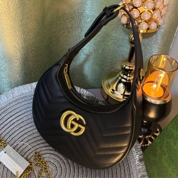 GG MARMONT HALF-MOON-SHAPED MINI BAG